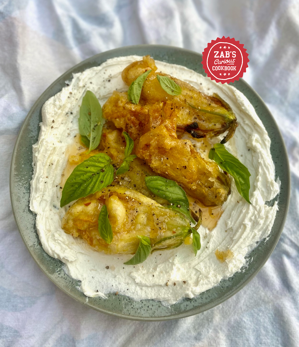 Hot Honey Fried Squash Blossoms